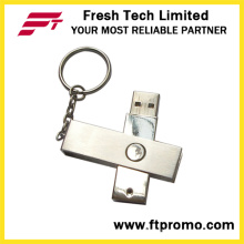 Флэш-накопитель USB с вращающимся металлом (D301)